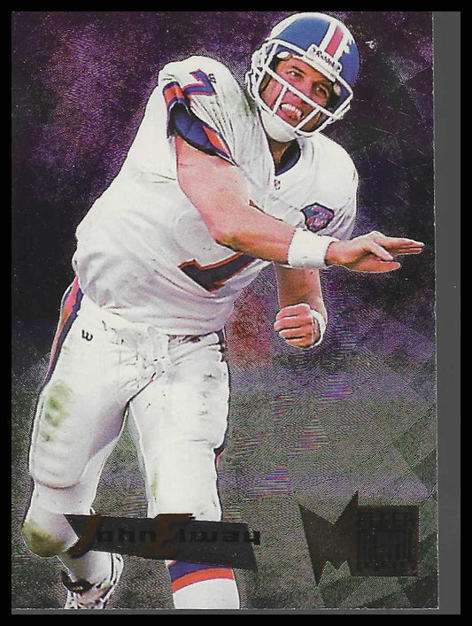 1995 Fleer Metal #13 John Elway Silver Flashers