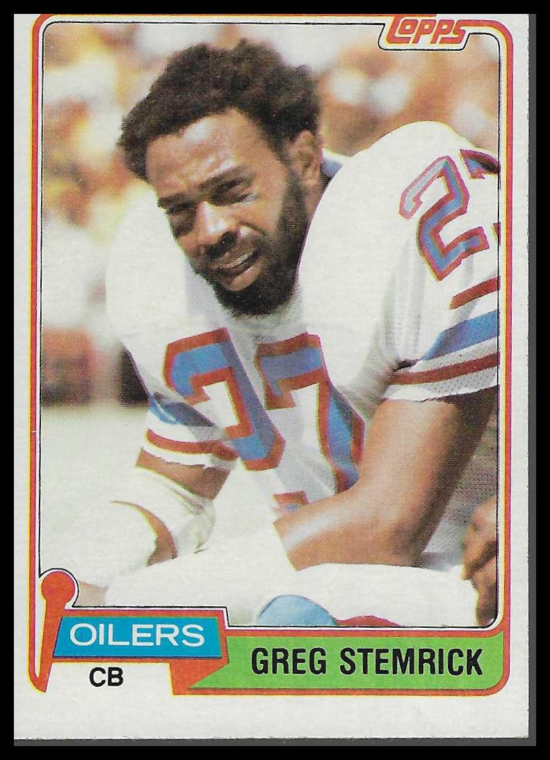 1981 Topps #123 Greg Stemrick