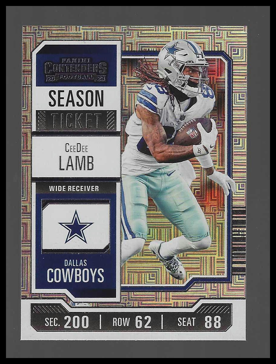 2023 Panini Contenders #27 CeeDee Lamb Season Ticket Mojo