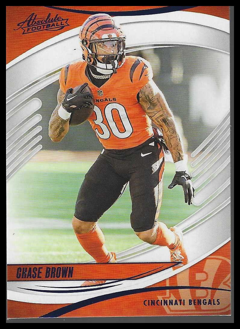 2025 Panini Absolute #98 Chase Brown Blue