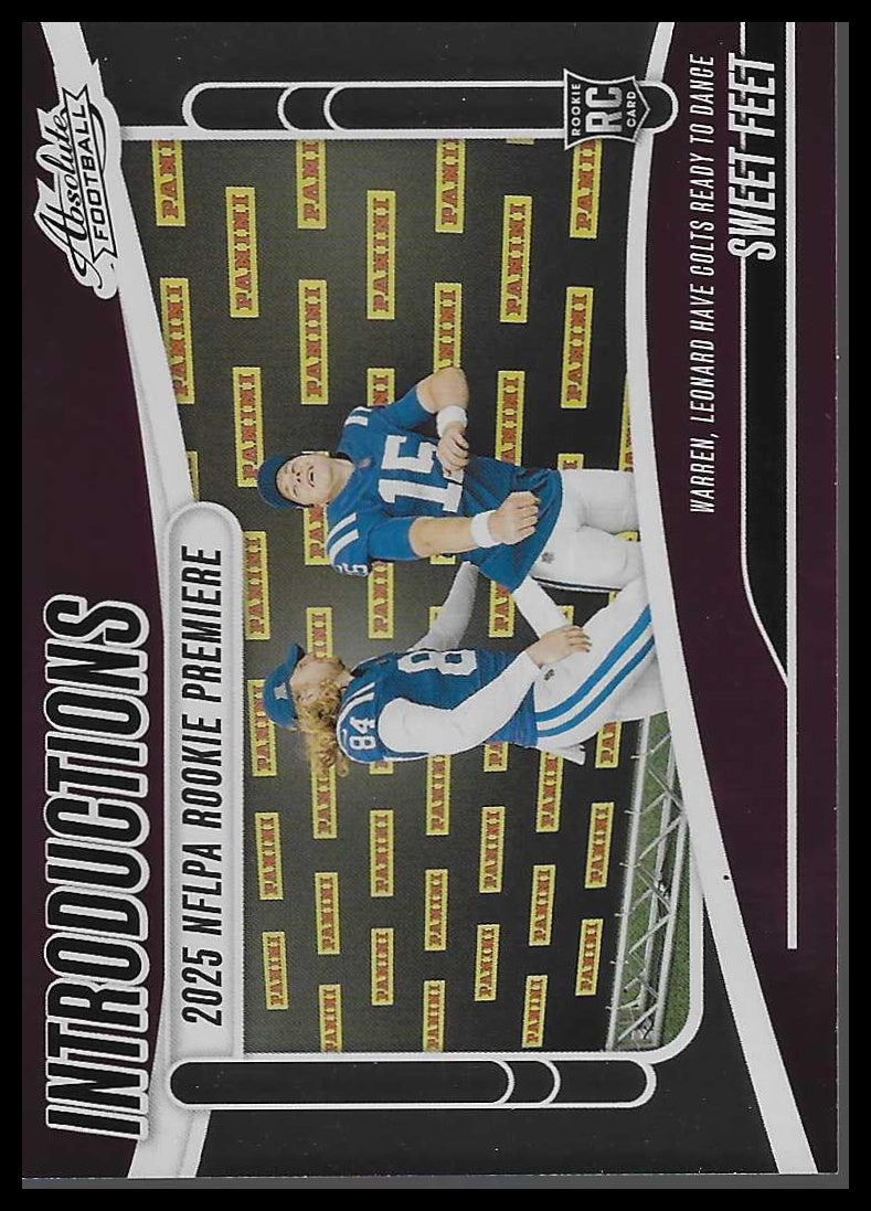 2025 Panini Absolute #I-TWN Sweet Feet Introductions