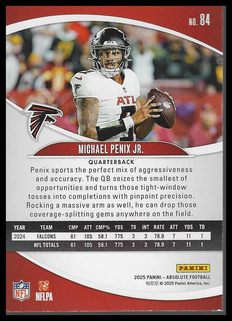 2025 Panini Absolute #84 Michael Penix Jr. Retail