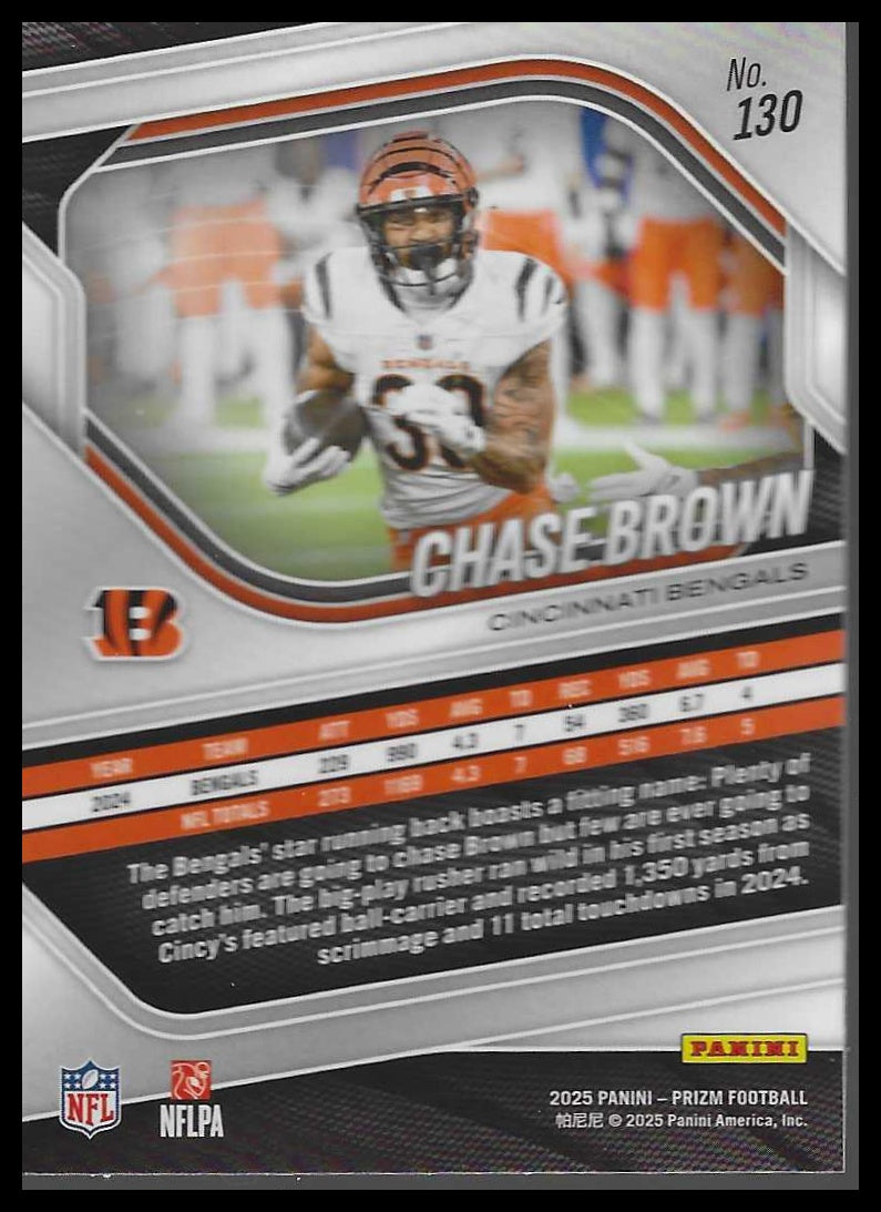 2025 Panini Prizm #130 Chase Brown