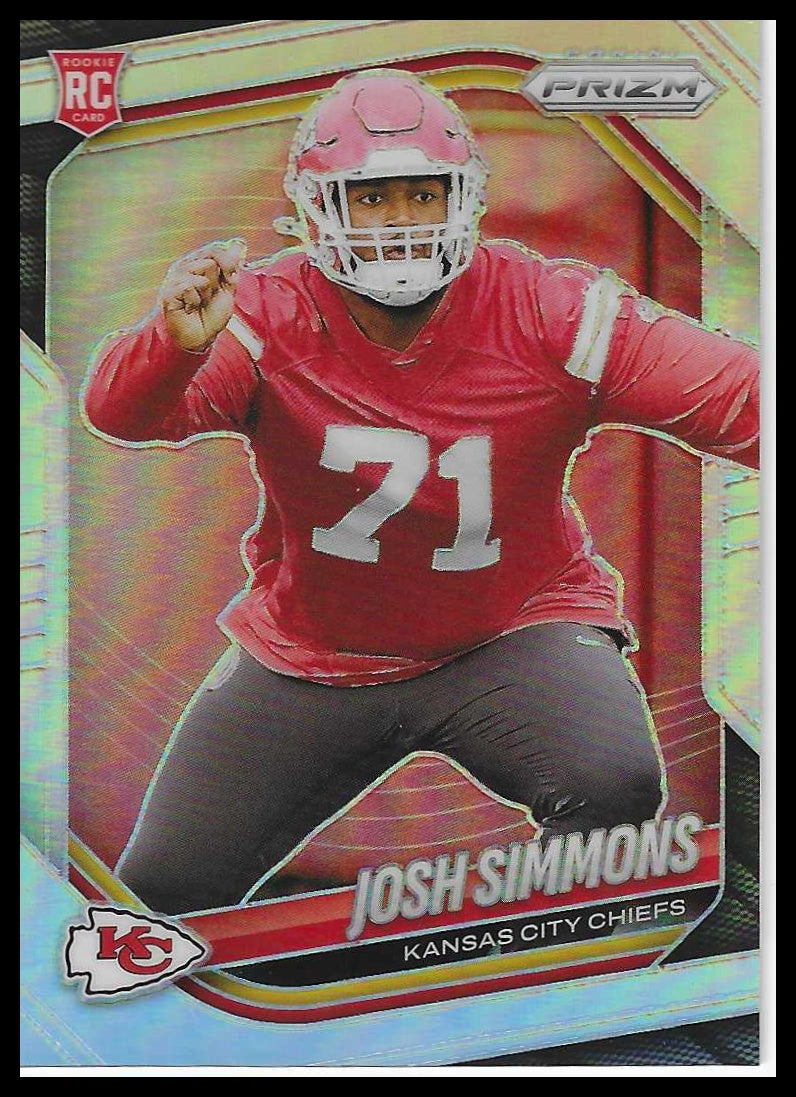 2025 Panini Prizm #337 Josh Simmons Silver