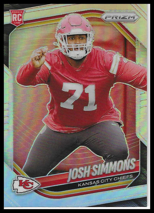 2025 Panini Prizm #337 Josh Simmons Silver