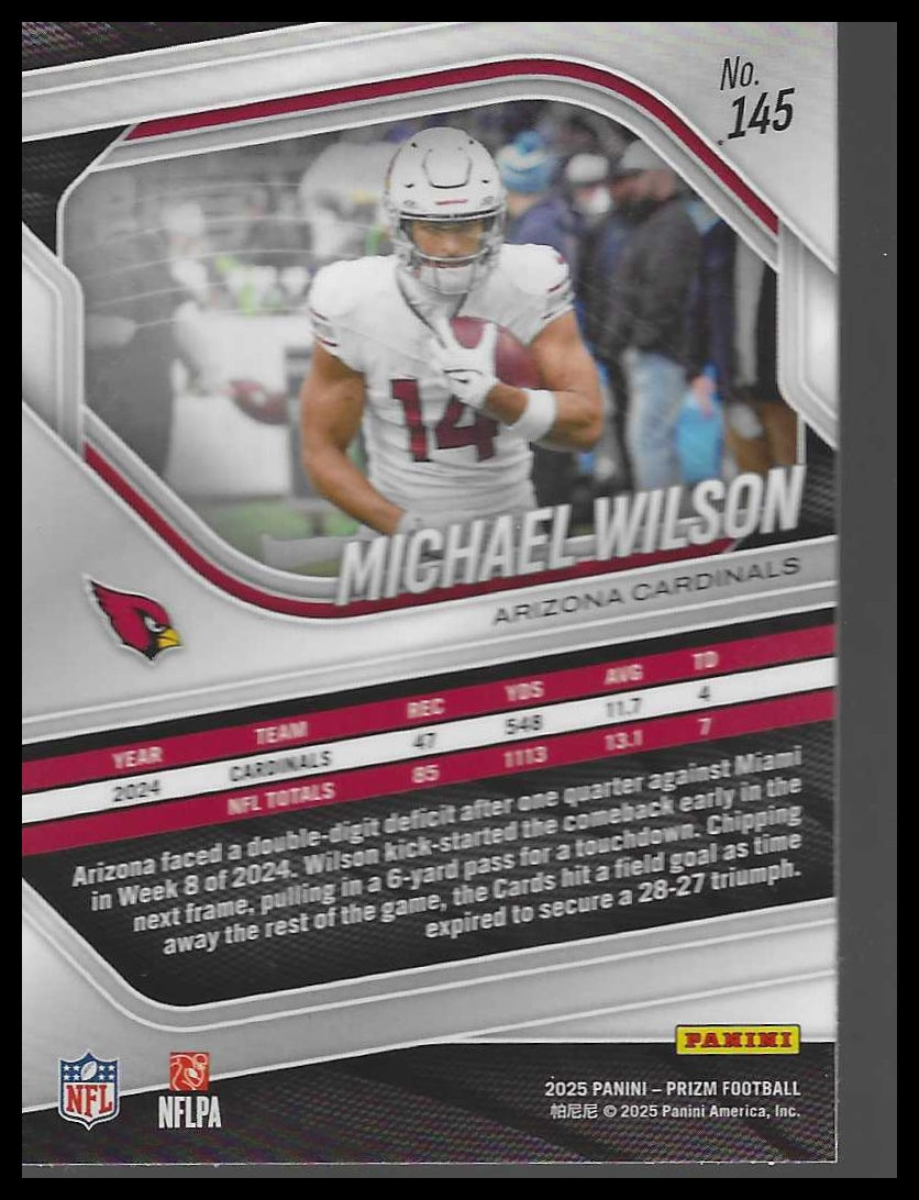 2025 Panini Prizm #145 Michael Wilson