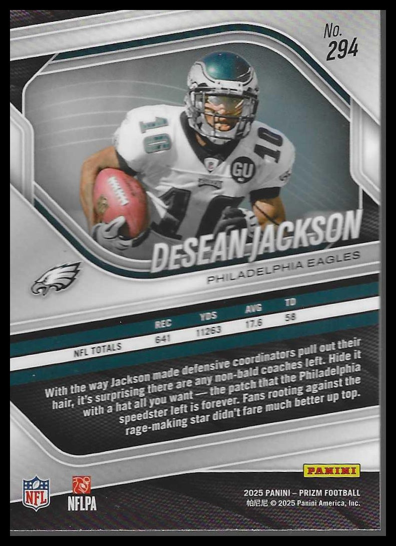2025 Panini Prizm #294 DeSean Jackson