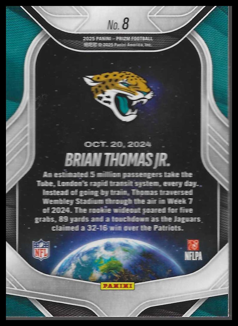 2025 Panini Prizm #2 Brian Thomas Jr. Global Reach London