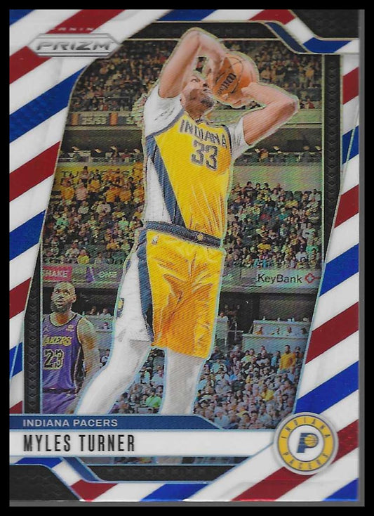 2024-25 Panini Prizm #115 Myles Turner Prizms Silver