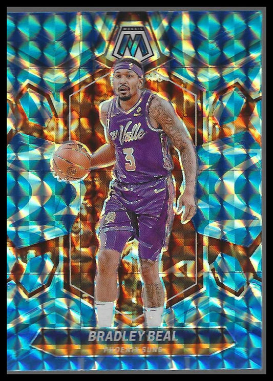 2023-24 Panini Mosaic #44 Bradley Beal Reactive Blue