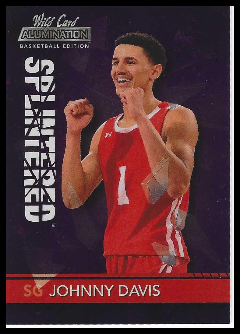 2021-22 Wild Card Alumination #ASP-25 Johnny Davis Splintered Purple