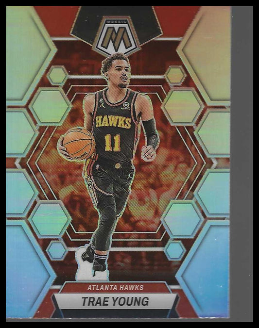 2022-23 Panini Mosaic #8 Trae Young Silver