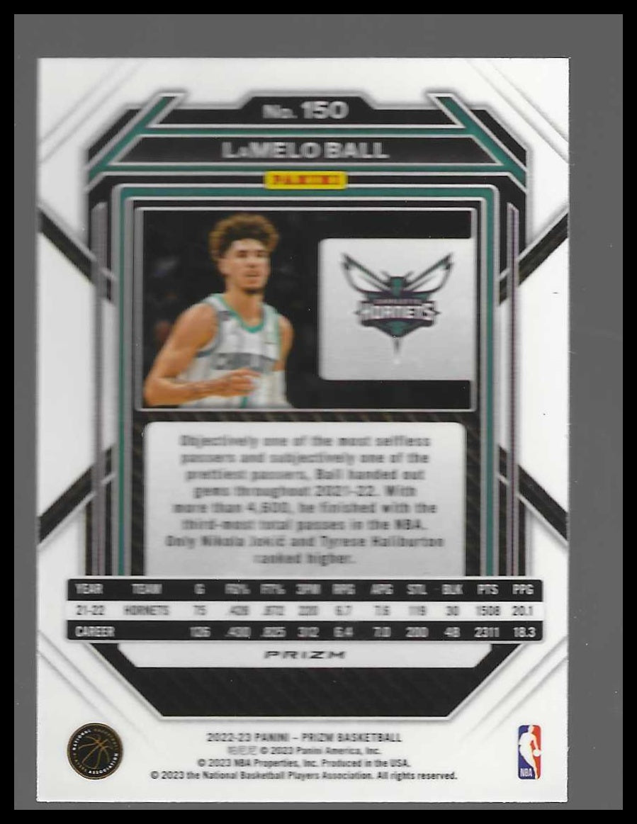 2022-23 Panini Prizm #150 LaMelo Ball Prizms Silver