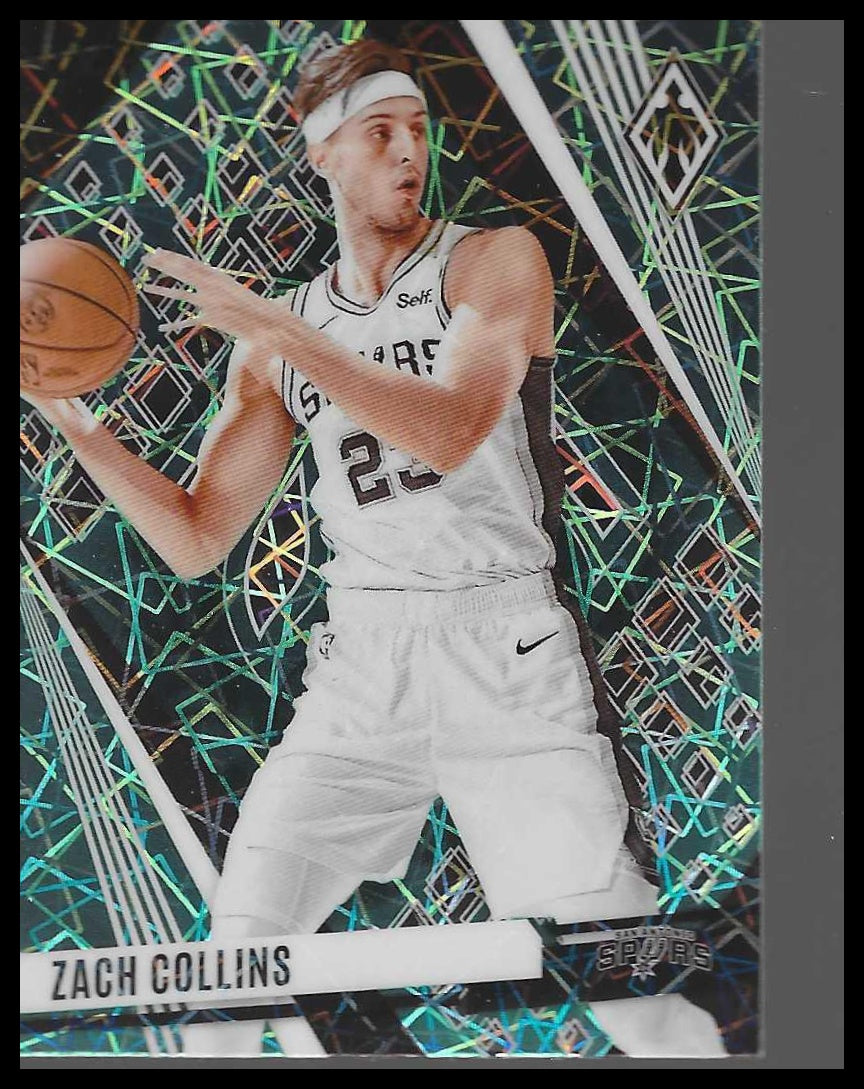 2023-24 Panini Phoenix #71 Zach Collins Phoenix Teal Lazer