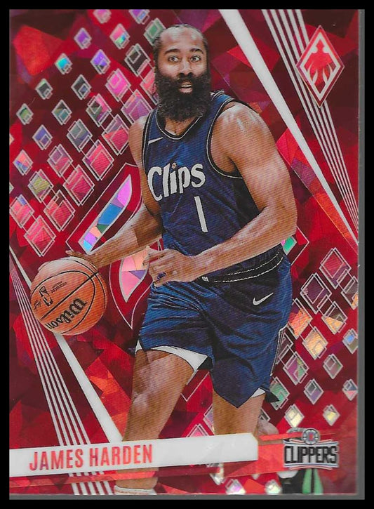 2023-24 Panini Phoenix #189 James Harden Phoenix Red Ice