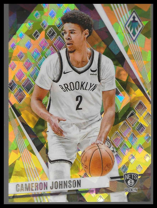 2023-24 Panini Phoenix #216 Cameron Johnson Phoenix Yellow Ice #/175