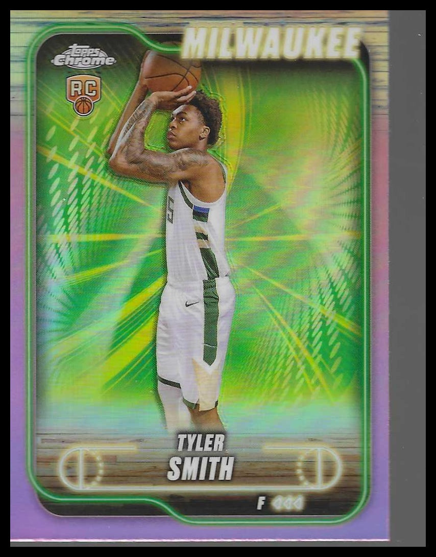 2024-25 Topps Chrome #196 Tyler Smith Pink Refractor