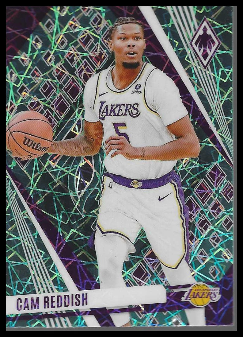 2023-24 Panini Phoenix #163 Cam Reddish Phoenix Teal Lazer