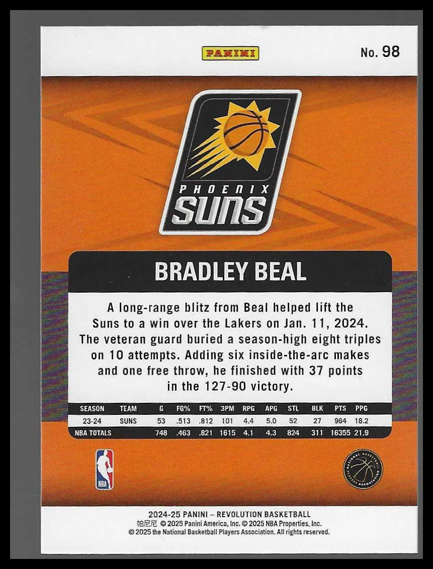 2024-25 Panini Revolution #98 Bradley Beal