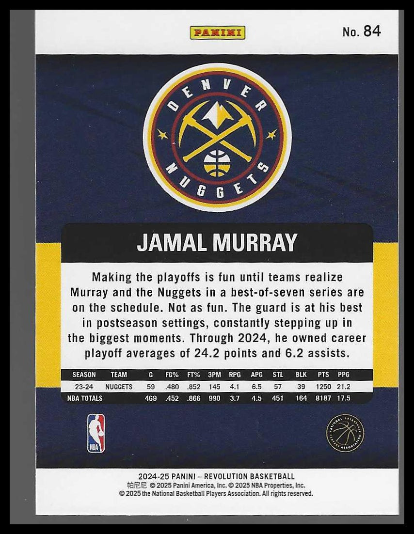 2024-25 Panini Revolution #84 Jamal Murray