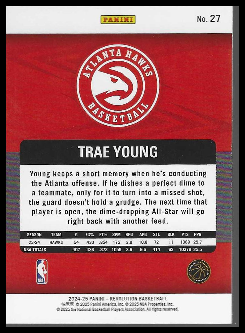 2024-25 Panini Revolution #27 Trae Young