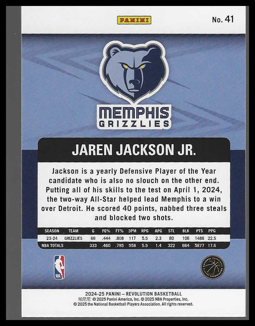 2024-25 Panini Revolution #41 Jaren Jackson Jr.