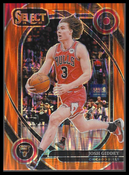 2024-25 Panini Select #238 Josh Giddey Courtside Orange Flash Prizm