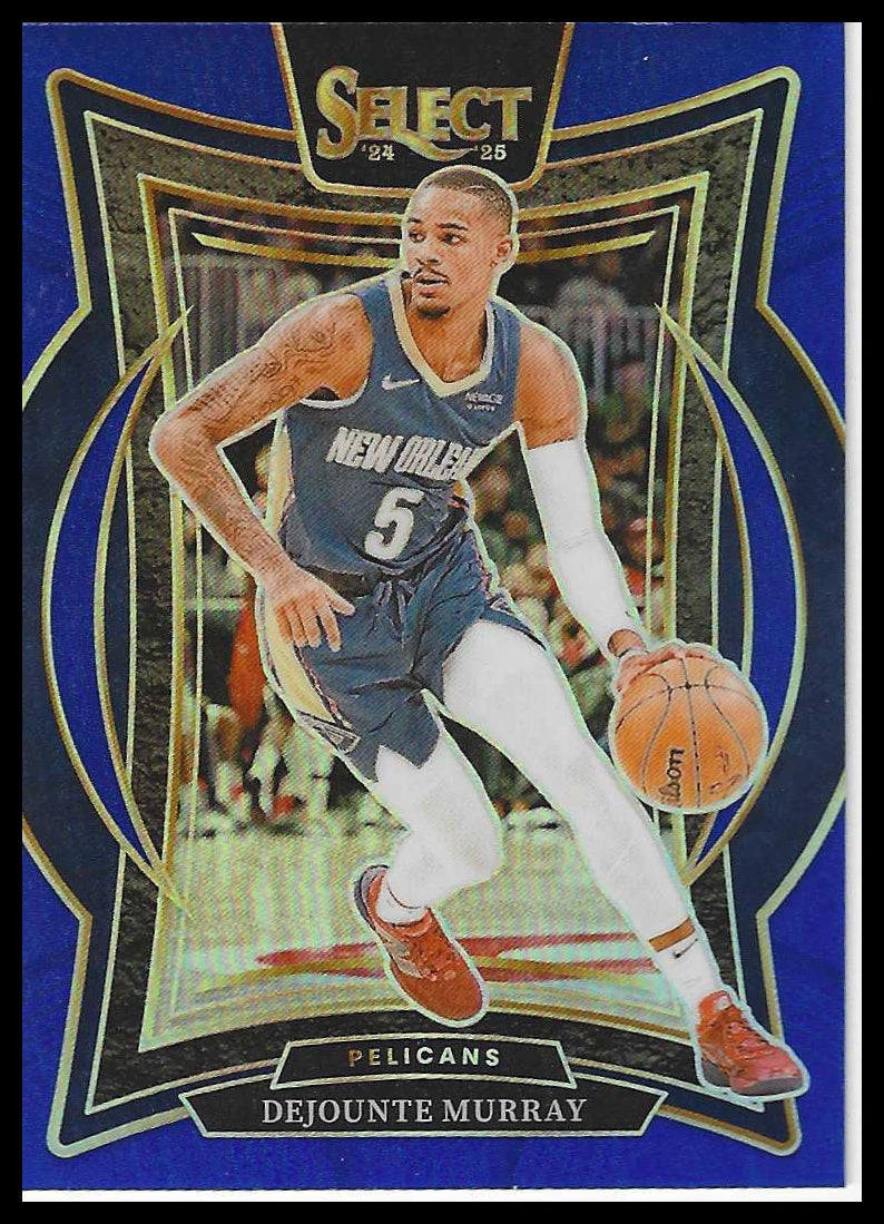2024-25 Panini Select #13 Dejounte Murray Concourse Blue Prizm