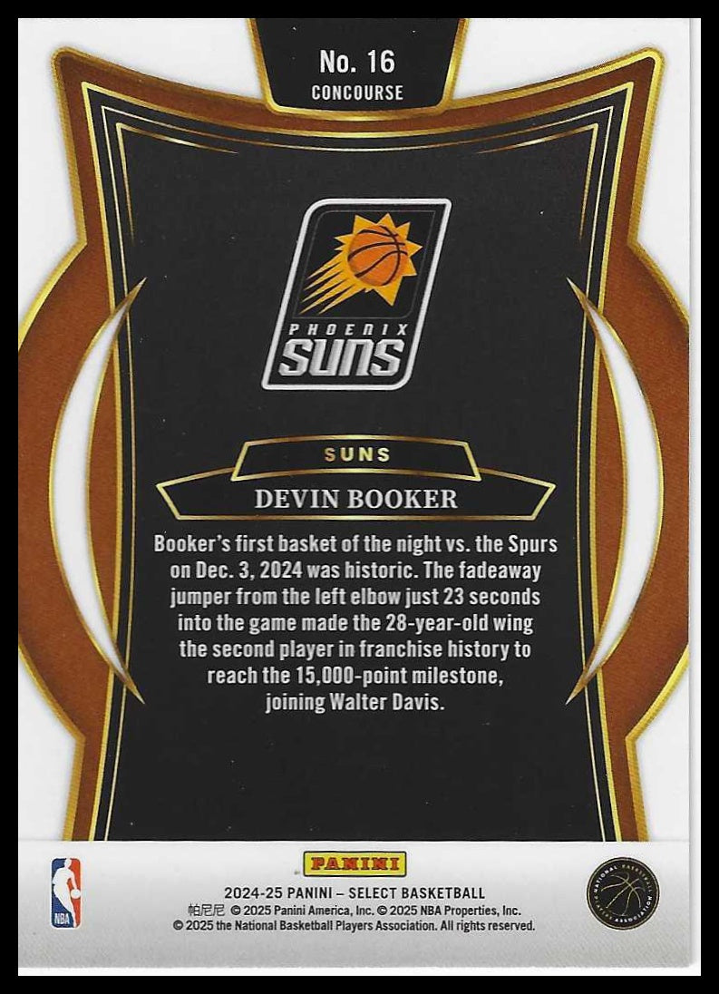 2024-25 Panini Select #16 Devin Booker Blue (Retail)