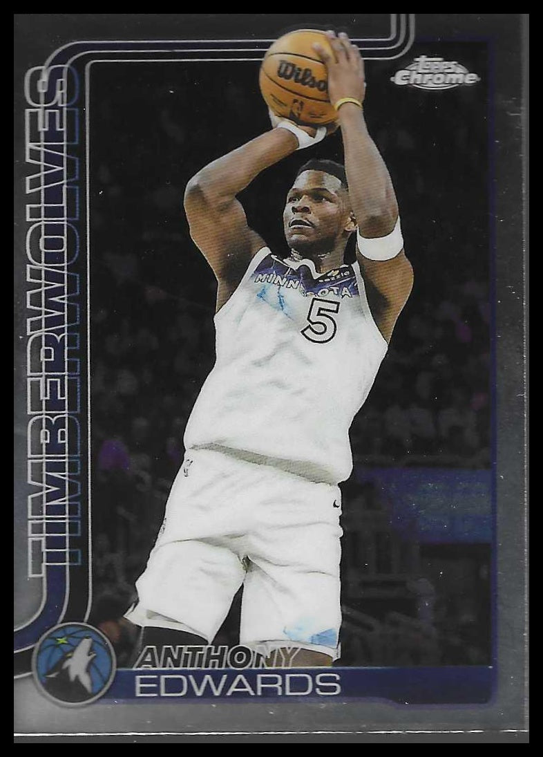 2025-26 Topps Chrome #151 Anthony Edwards