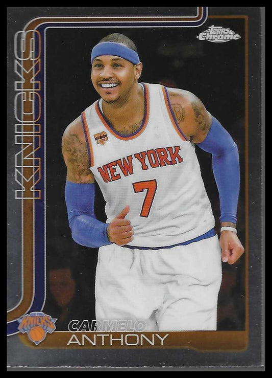 2025-26 Topps Chrome #248 Carmelo Anthony