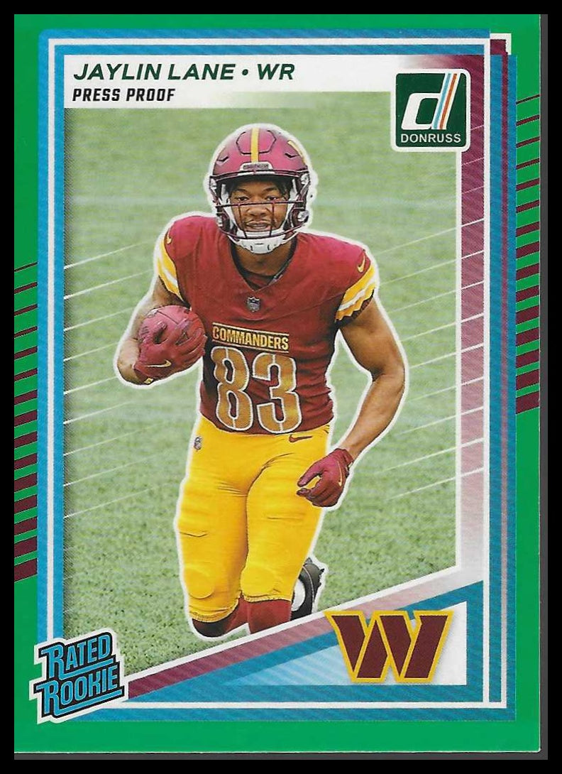 2025 Donruss #335 Jaylin Lane Press Proofs Green