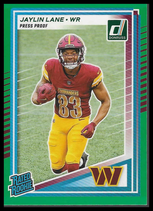 2025 Donruss #335 Jaylin Lane Press Proofs Green
