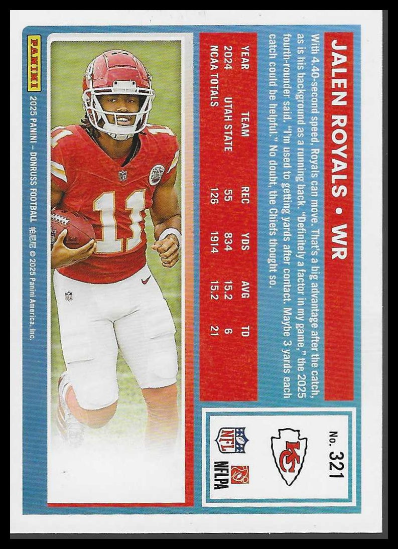 2025 Donruss #321 Jalen Royals