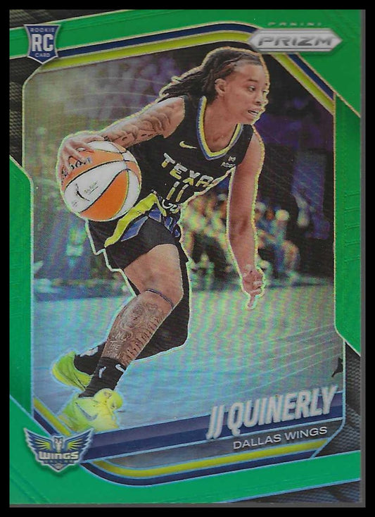 2025 Panini Prizm WNBA #95 JJ Quinerly Green Prizms
