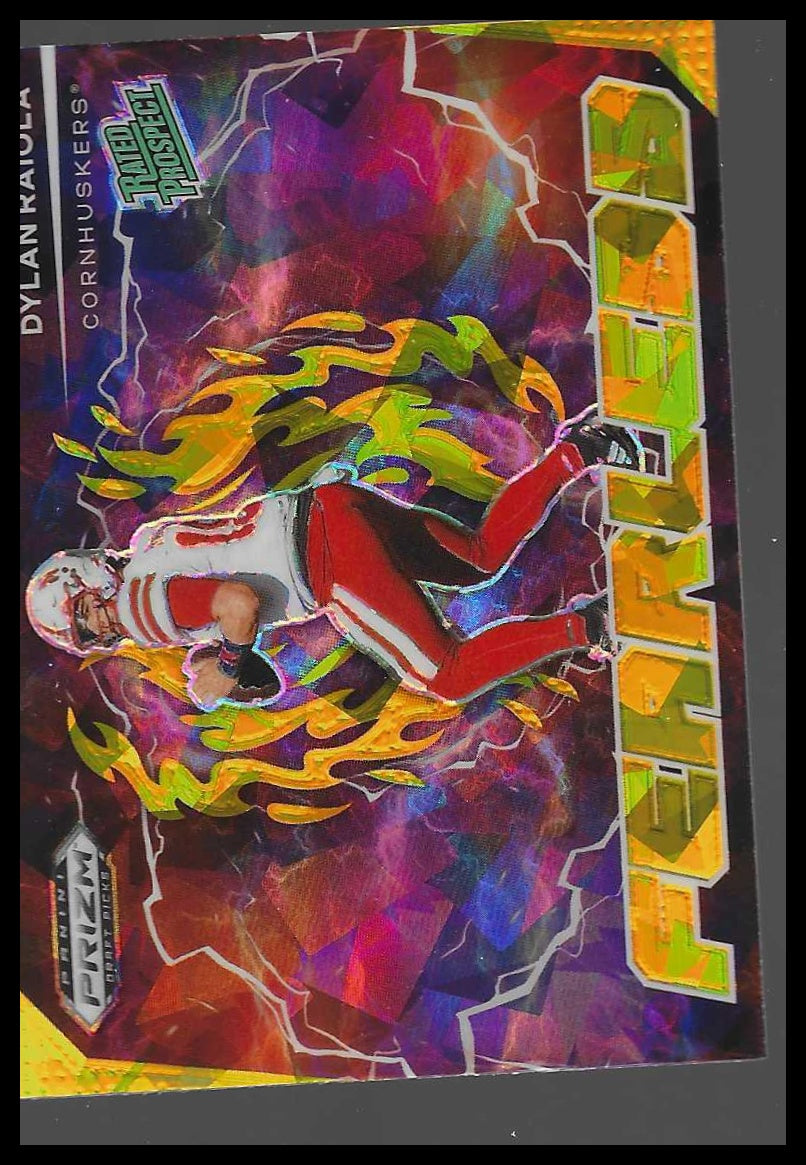 2025 Panini Prizm Draft Picks #F-DRA Dylan Raiola Fearless Gold Ice