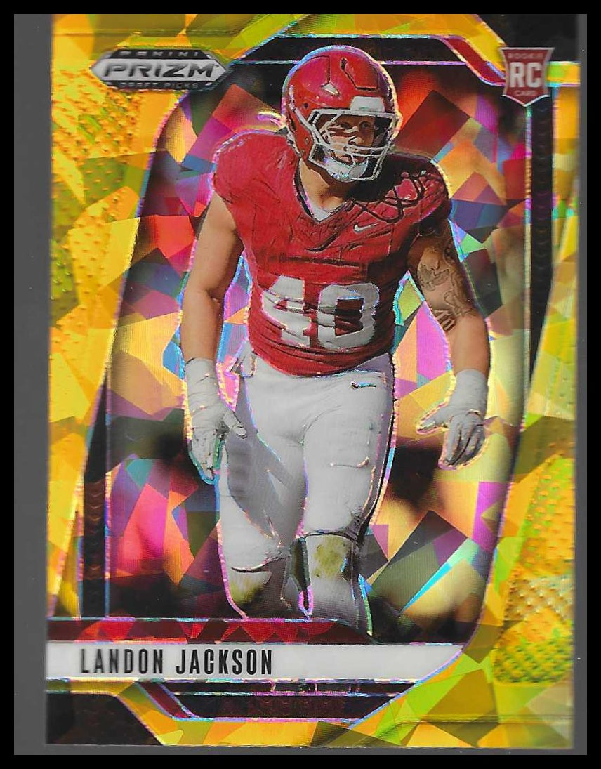 2025 Panini Prizm Draft Picks #10 Landon Jackson Prizms Gold Ice