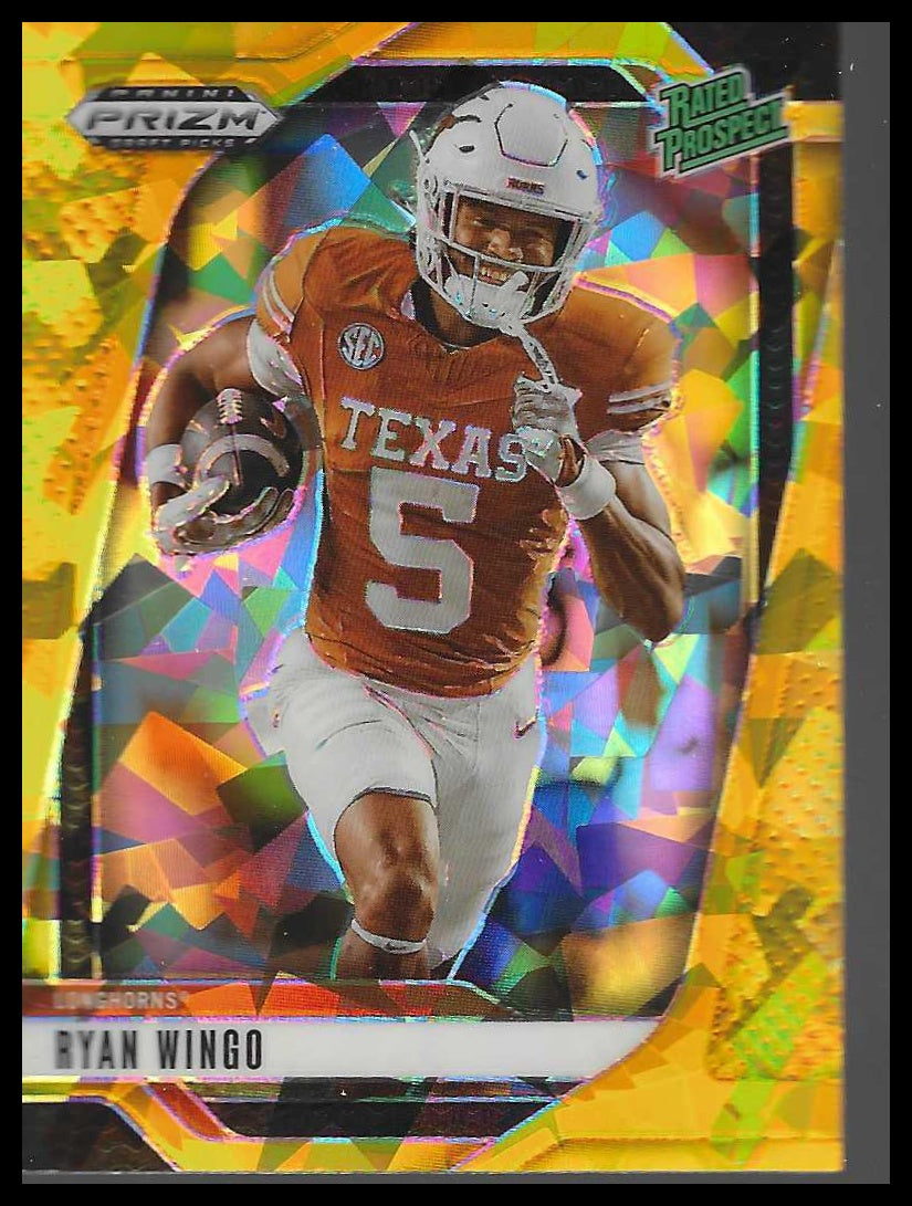 2025 Panini Prizm Draft Picks #1 Ryan Wingo Prizms Gold Ice
