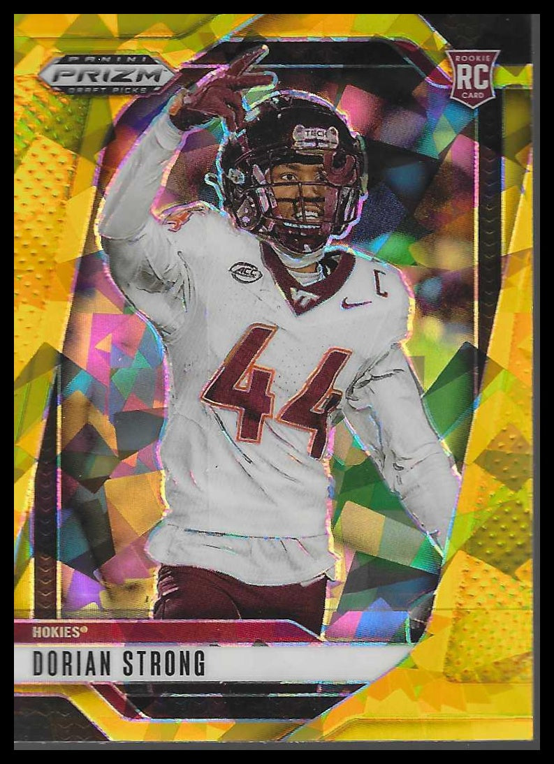 2025 Panini Prizm Draft Picks #144 Dorian Strong Prizms Gold Ice