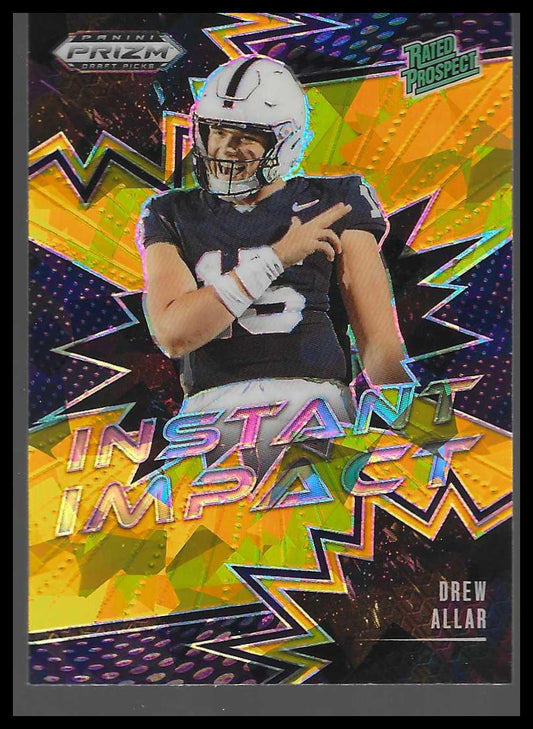 2025 Panini Prizm Draft Picks #II-DAR Drew Allar Instant Impact Gold Ice