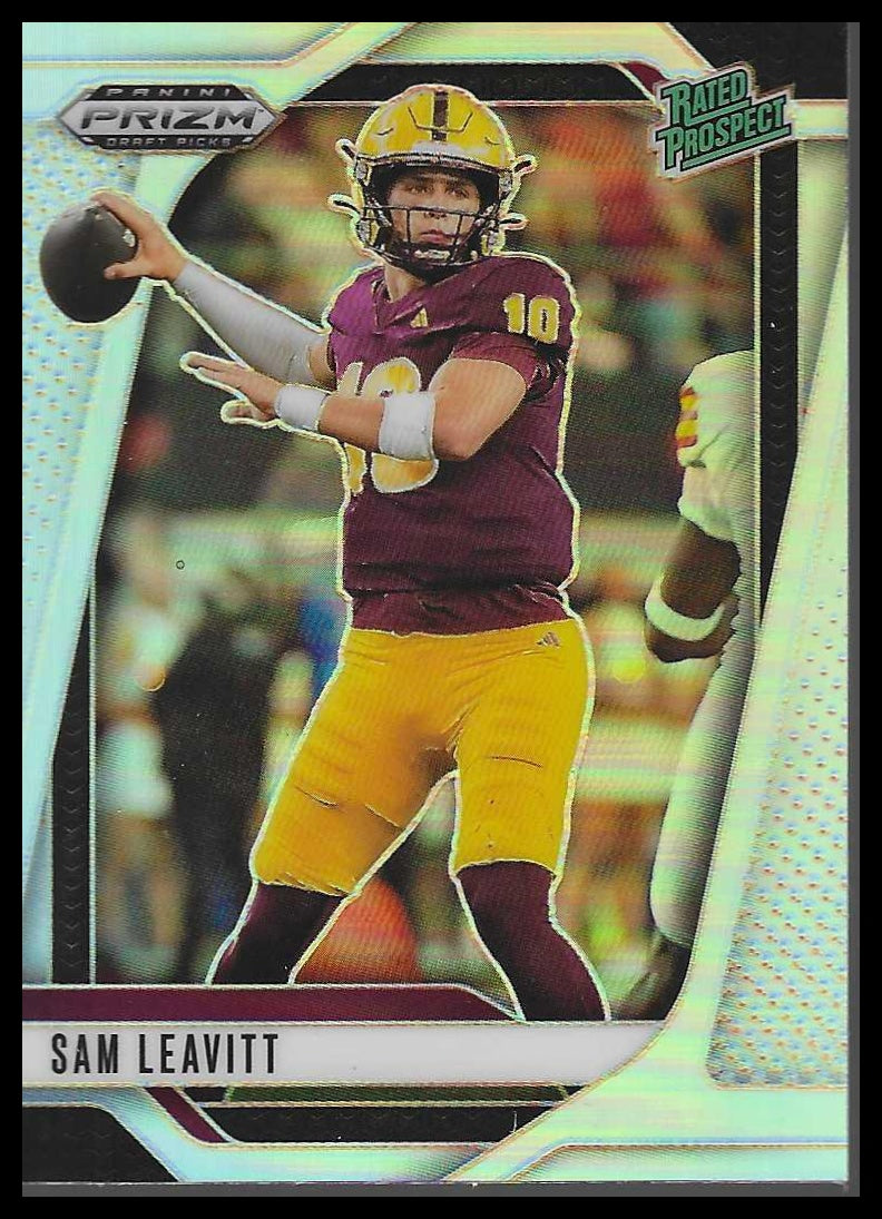 2025 Panini Prizm Draft Picks #6 Sam Leavitt Prizms Silver