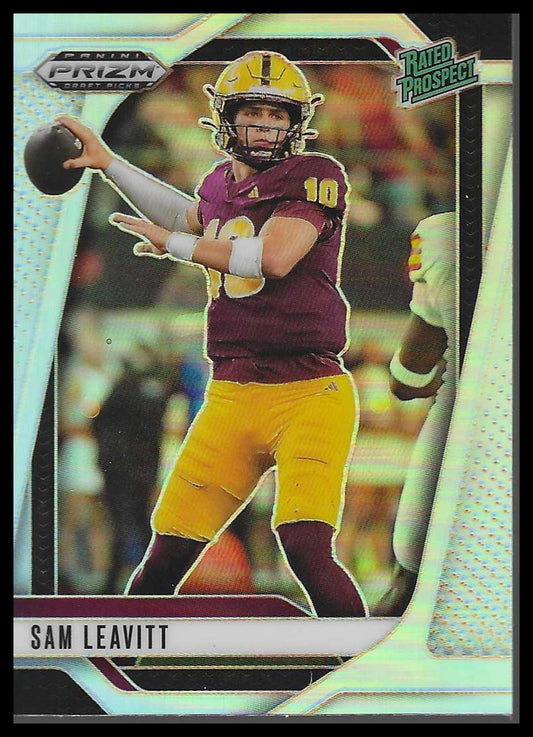 2025 Panini Prizm Draft Picks #6 Sam Leavitt Prizms Silver