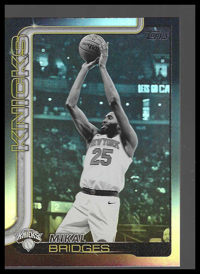 2025-26 Topps #18 Mikal Bridges Blackout