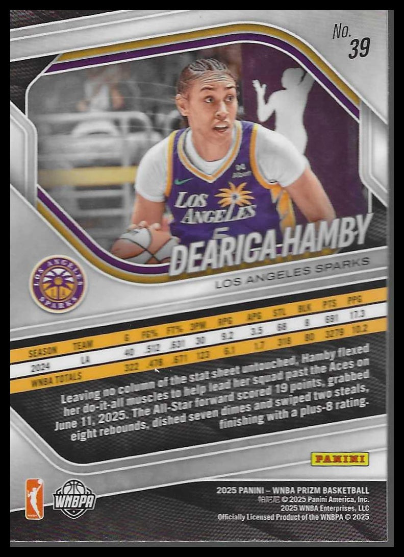 2025 Panini Prizm WNBA #39 Dearica Hamby