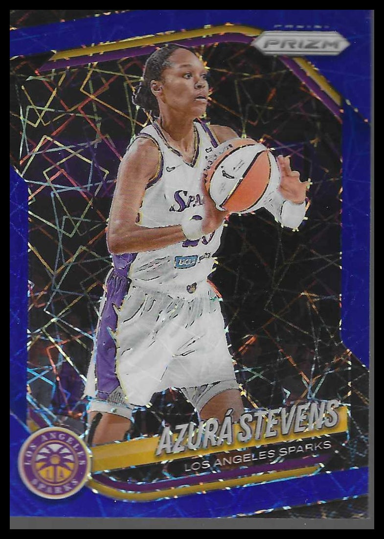 2025 Panini Prizm WNBA #64 Azura Stevens Blue Velocity Prizms