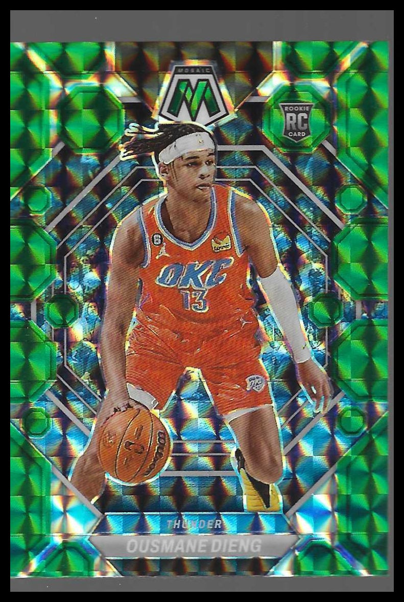 2022-23 Panini Mosaic #206 Ousmane Dieng Green