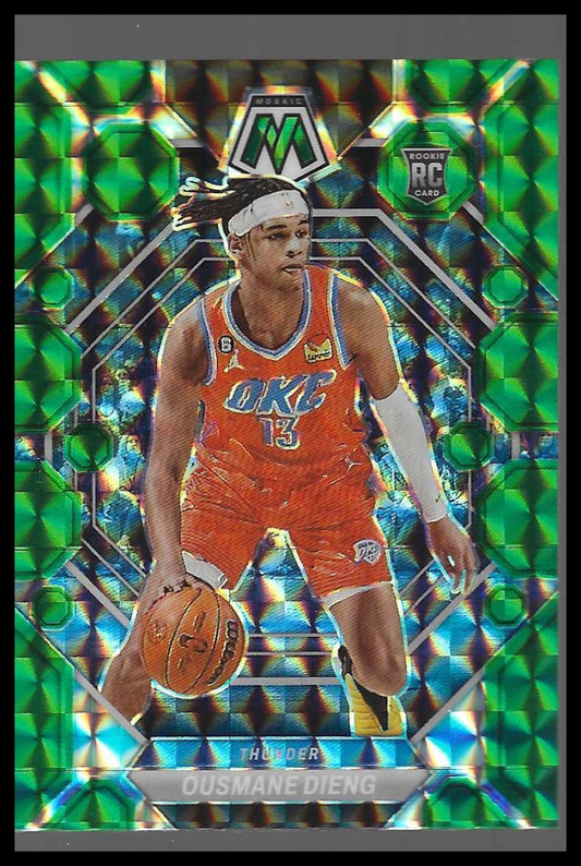 2022-23 Panini Mosaic #206 Ousmane Dieng Green