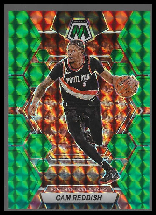 2022-23 Panini Mosaic #112 Cam Reddish Green