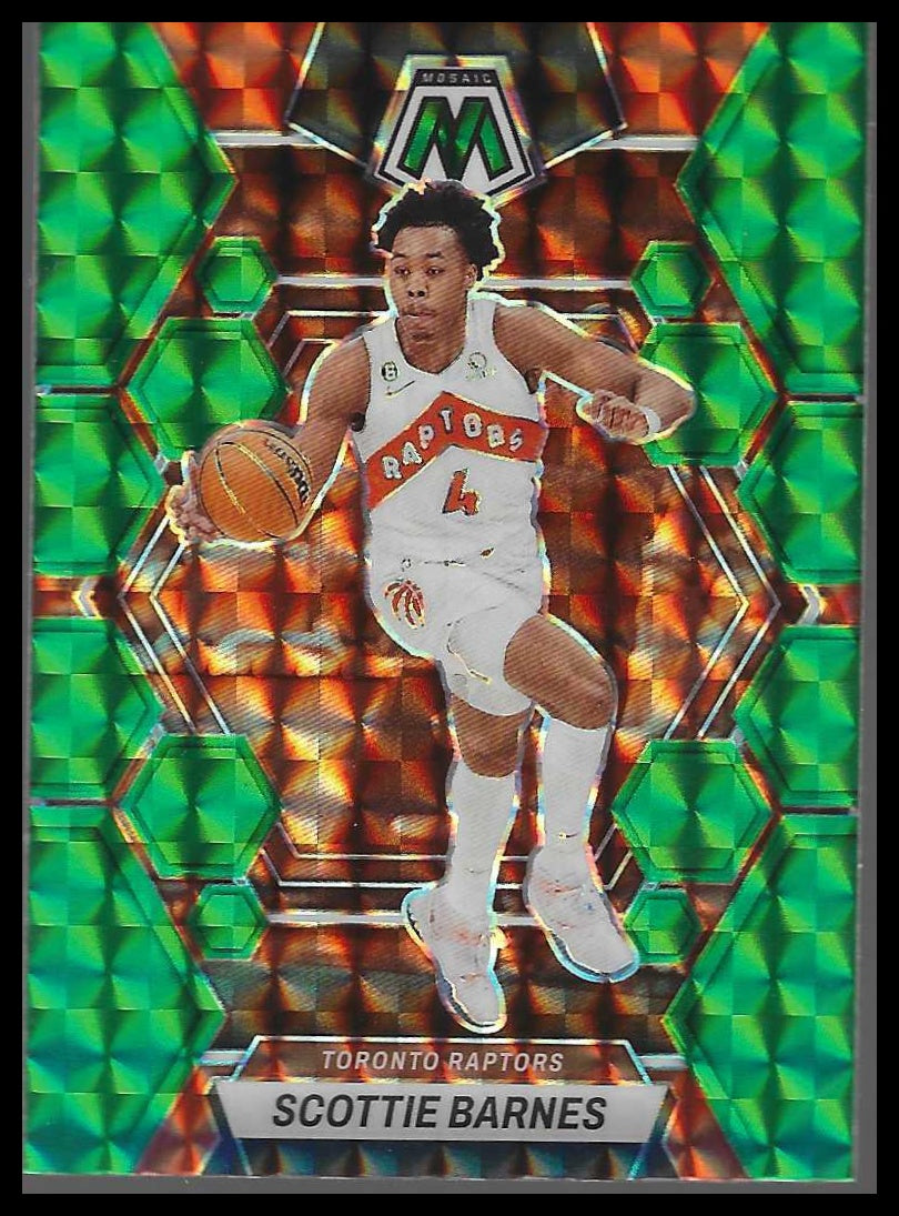 2022-23 Panini Mosaic #113 Scottie Barnes Green