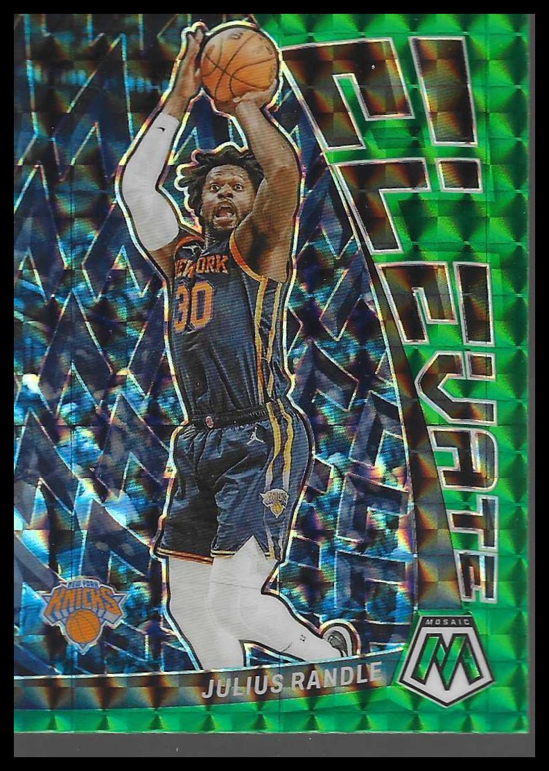 2022-23 Panini Mosaic #8 Julius Randle Elevate Mosaic Green